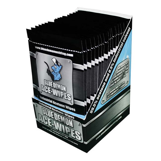Baker's Gas Blue Demon Ace-Wipes, Acetone Surface Cleaning - BDWA-ACEWIPES