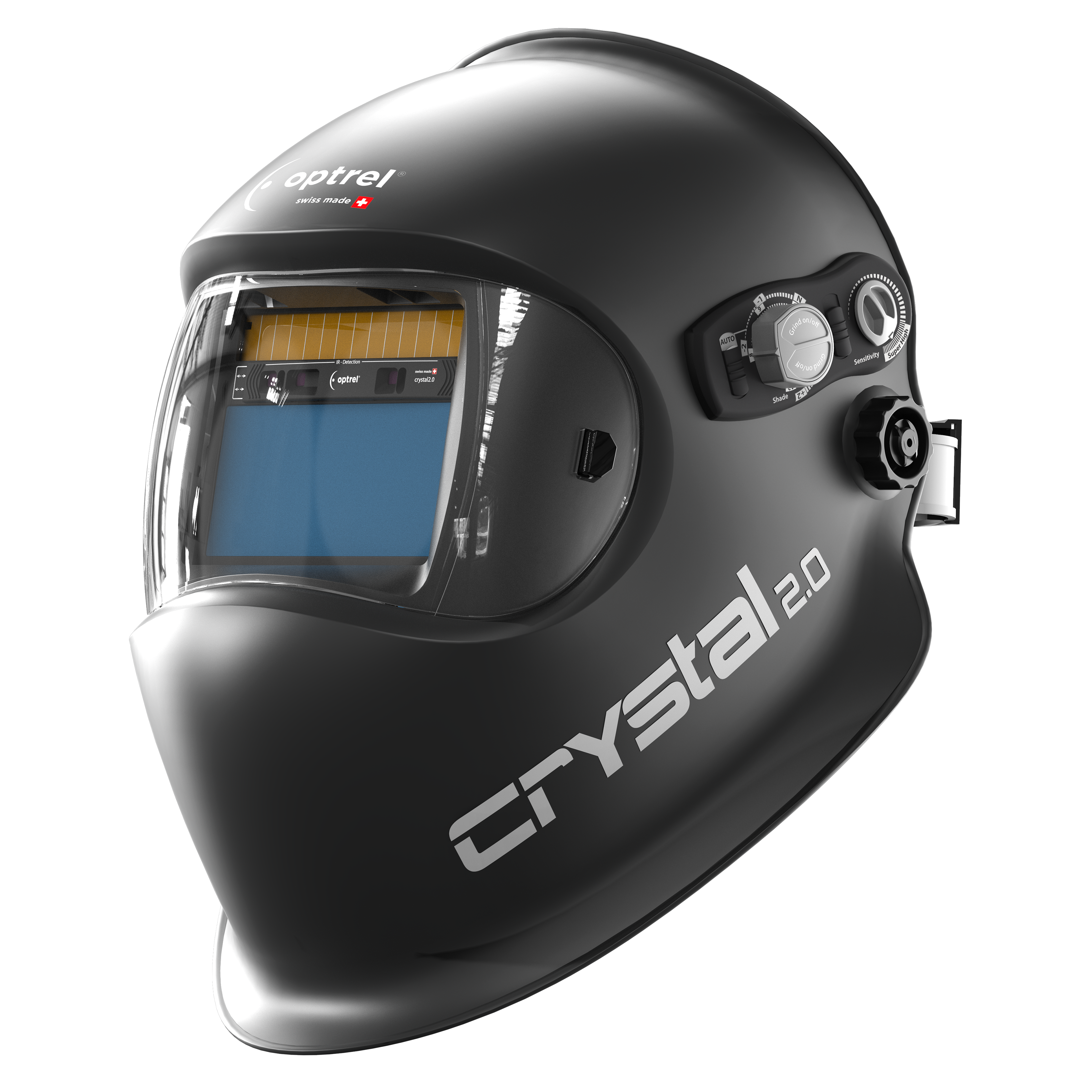 crystal motorcycle helmet Optrel Crystal 2.0 Welding Helmet, Black