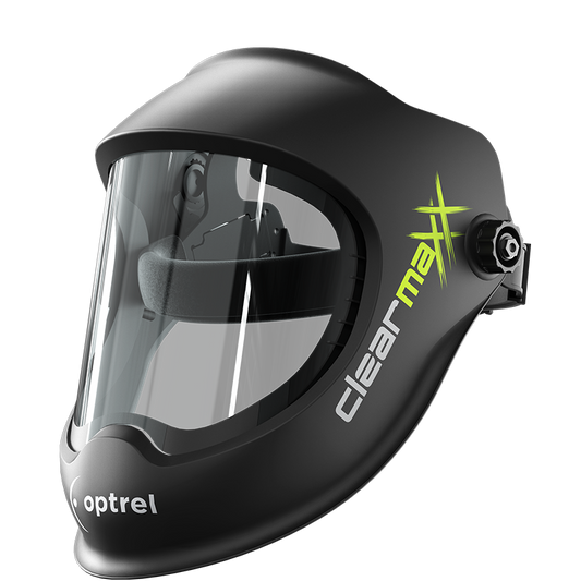 Baker's Gas Optrel Clearmaxx Face Shield with comfort headband