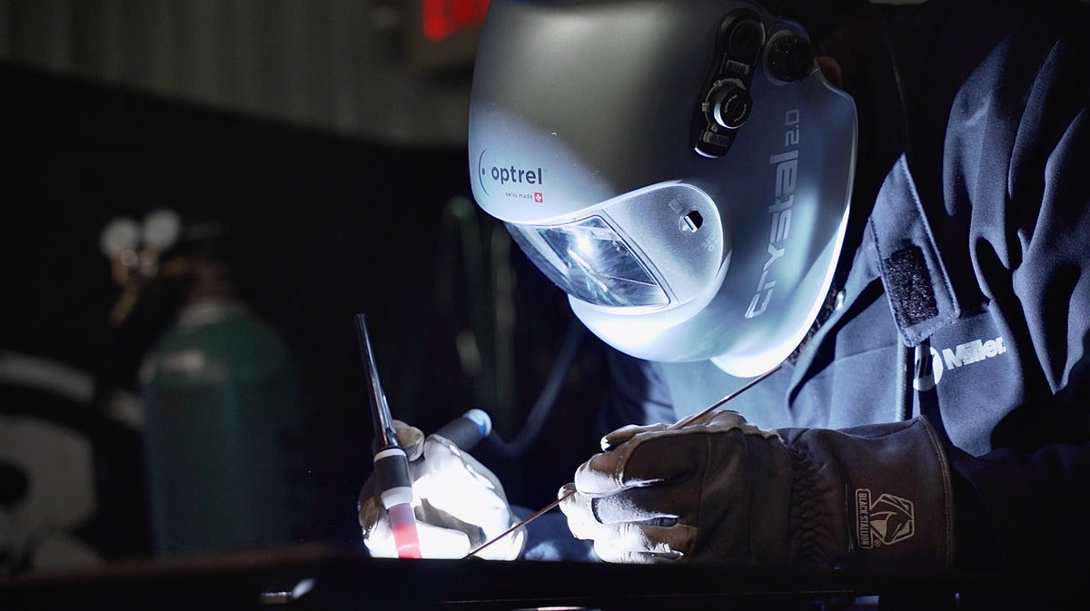Introducing the Optrel Crystal 2.0 Welding Helmet – Baker's Gas & Welding Supplies, Inc