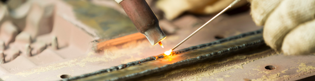 Person TIG welding