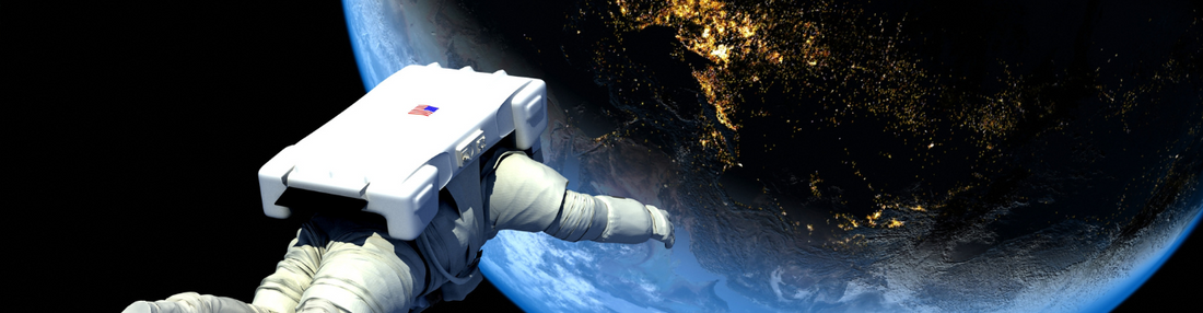 Astronaut above Earth