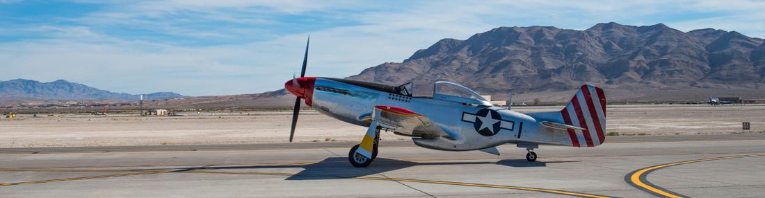 Fighter plane taking off on runway