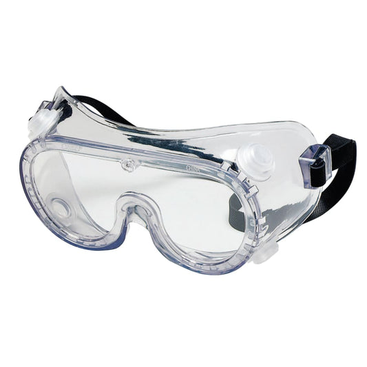 Nasco Protective Goggles, Clear/Clear, PVC, Chemical Resistant, Indirect Vent - 2230R