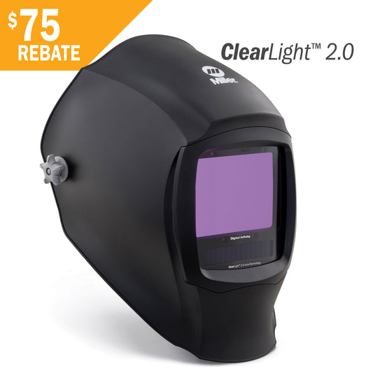 Miller Digital Infinity Welding Helmet w/ ClearLight 2.0 Lens, Black - 289714 rebate