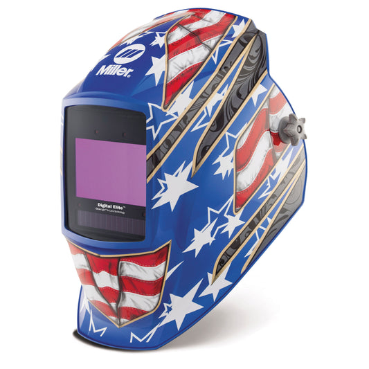 Miller Digital Elite Welding Helmet w/ Clear Light 4x, Stars & Stripes III - 296770