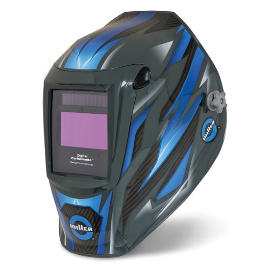 Miller Digital Performance Welding Helmet w/ Clear Light 4x, Carbon Edge - 299616