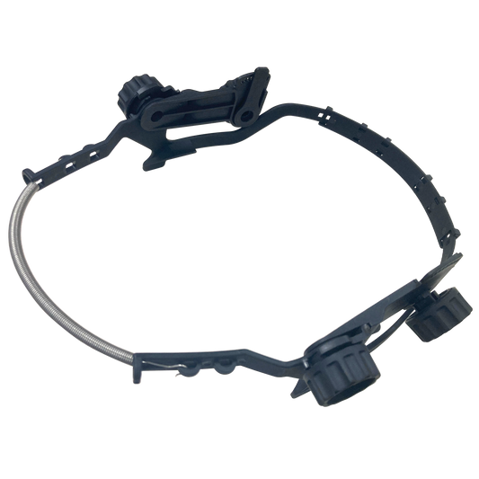 Techniweld Armour Guard Hard Hat Adapter - AGHHADAPTER with adjustable black plastic headband and securing knobs