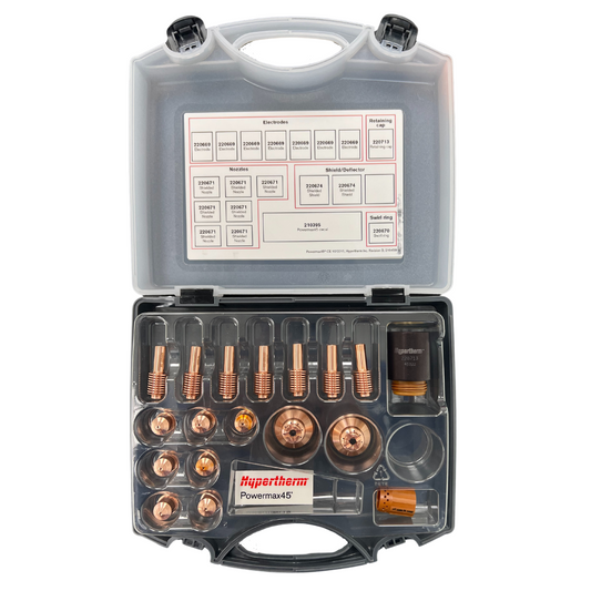 Hypertherm Powermax45 CE Ess. Handheld Cutting Consumable Kit - 851477