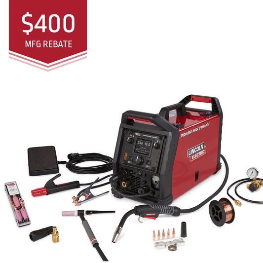 Lincoln Power MIG 215 TIG Pak Rebate