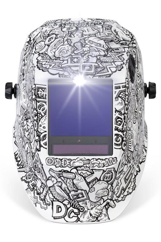 Lincoln Viking 3350 ADV Graffiti Welding Helmet - K5760-5 front
