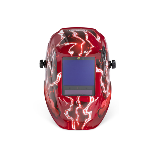 Lincoln Viking 3350 ADV Red Strike Welding Helmet - K5754-5 Front