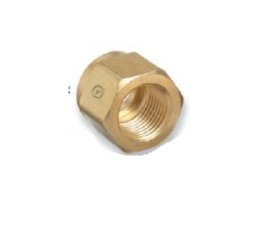 Western Brass Nut: .830"-14 NGO, RH FM, Carbon Dioxide CGA-320 - CO-2
