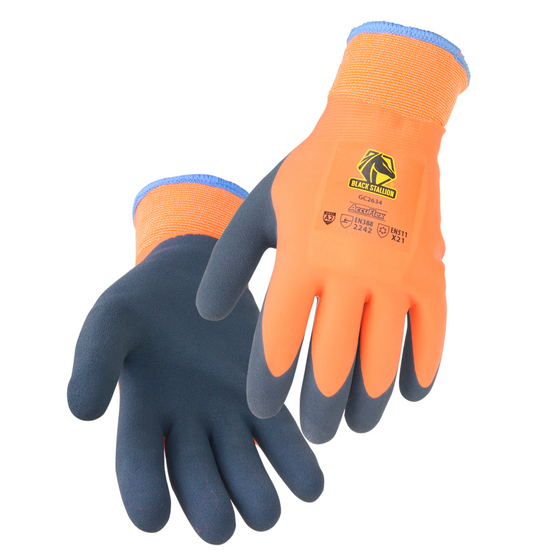 Black Stallion AccuFlex Double Latex Terry-Lined Winter Knit Glove 12/pk - GC2634-OA

