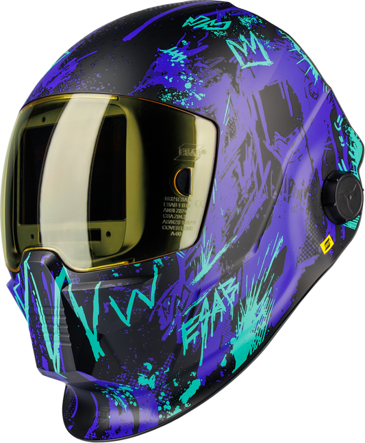 Purple welding helmet ESAB Havoc A60 Welding Helmet 