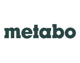 Metabo logo in green on a white background