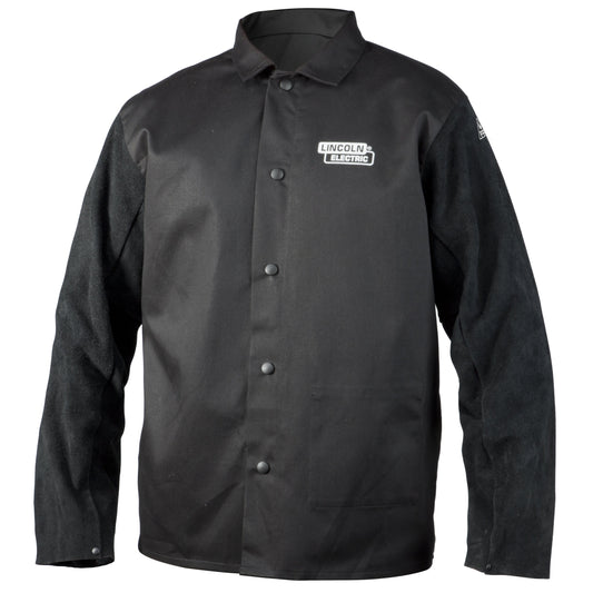 Lincoln Traditional Welding Jacket w/ Split Leather Sleeves - K3106