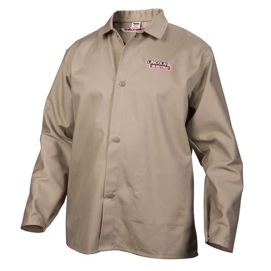Lincoln Traditional Khaki FR Cloth Welding Jacket - K3317