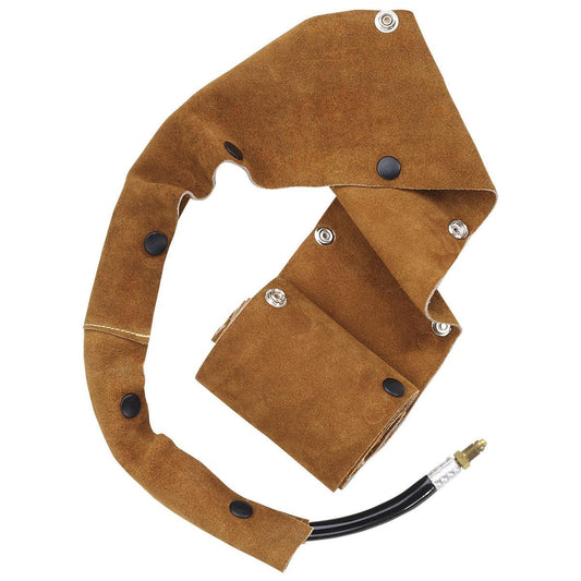 Black Stallion Split Cowhide Cable Cover with Snap Closure, 1.25" - 114