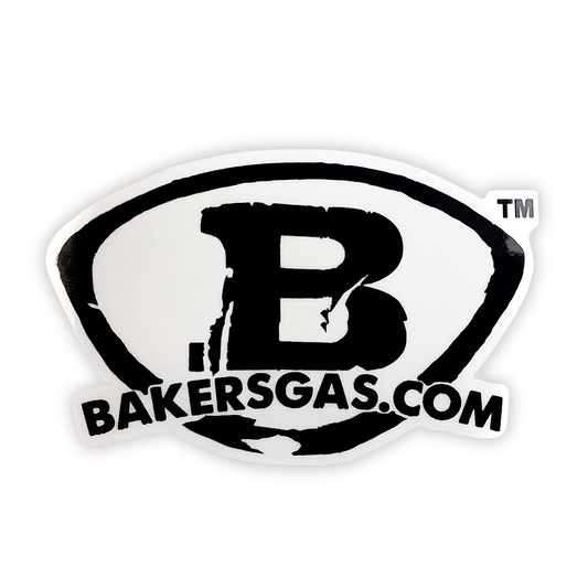Baker's Gas Clear Logo Sticker