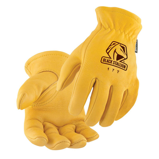 Black Stallion Elkskin Thinsulate Insulation Driving Gloves