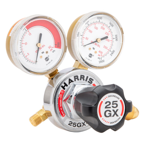 HARRIS 25GX Med/Heavy Duty Acetylene Regulator - 3000380