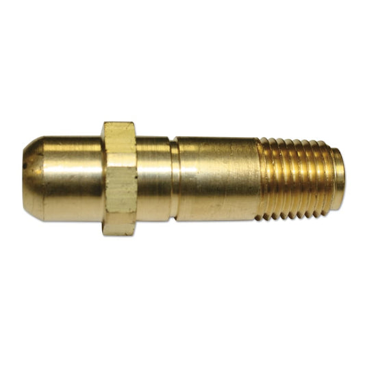 Western Brass Nipple: 1/4" NPT, 2 1/16" Long, CGA-555 - 73