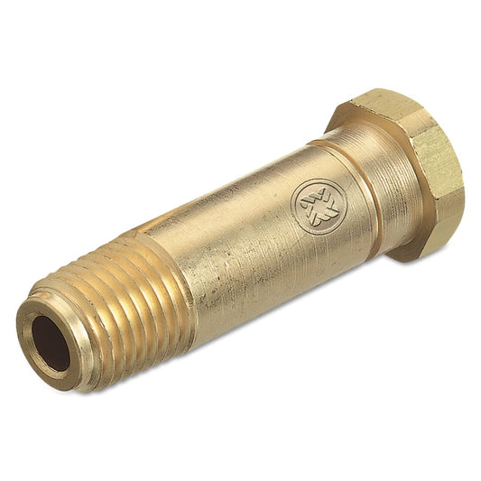 Western Brass Nipple, 1/2"-27, 2 1/2" Long, CGA-320 - CO-7