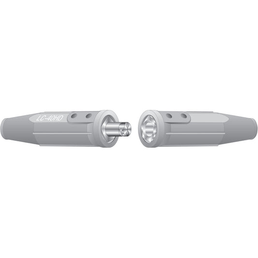 Welding Cable Connector 1/0 to 4/0 Pair Male & Female LC40 Style Welding Cable Connector 1/0 to 4/0 Pair Male & Female LC40 Style
