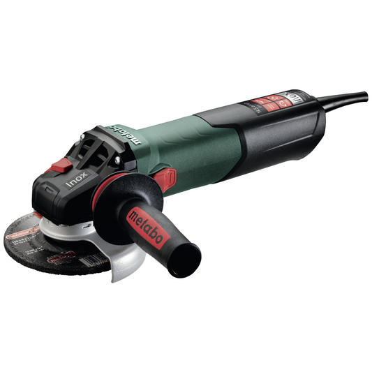 Metabo WEV 17-125 Quick Inox 4.5"-5" Variable Speed Angle Grinder, 14.5 Amp - 600517420