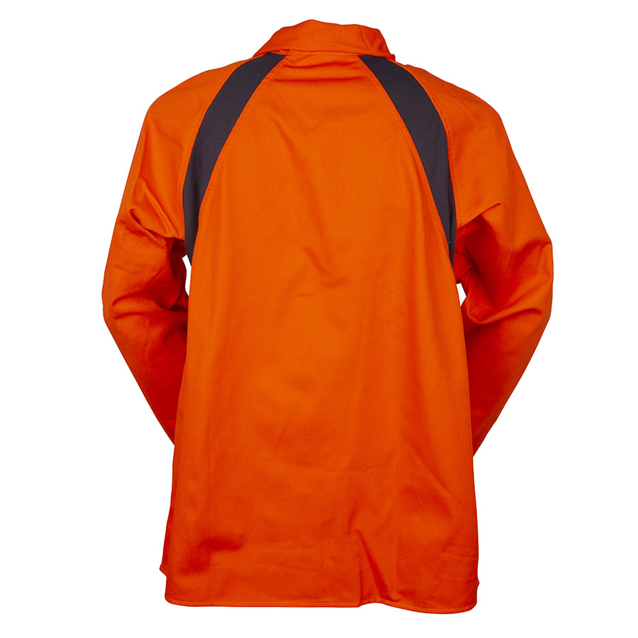 Tillman 6230D Hi-Vis FR Cotton Welding Jacket, 30 9 oz, Orange