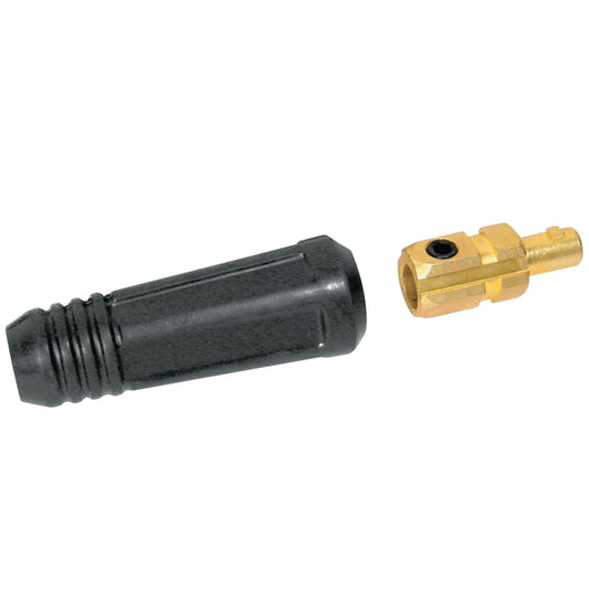 Best Welds Dinse Style Cable Plug and Socket, Male, Ball Point Connection 1/0 Cap 2/Pk - 900-SK-50