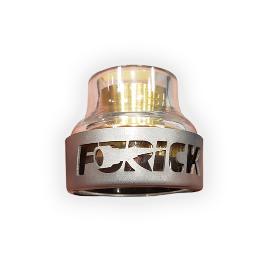 Furick Cup Thread-On BBW Glass Cup w/ Titanium Cover - BBWSGWC