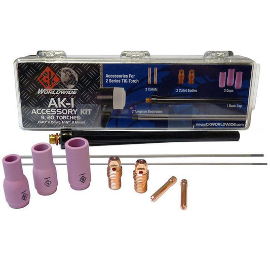 CK Worldwide 2 Series TIG Torch Accessory Kit, Small - AK-1