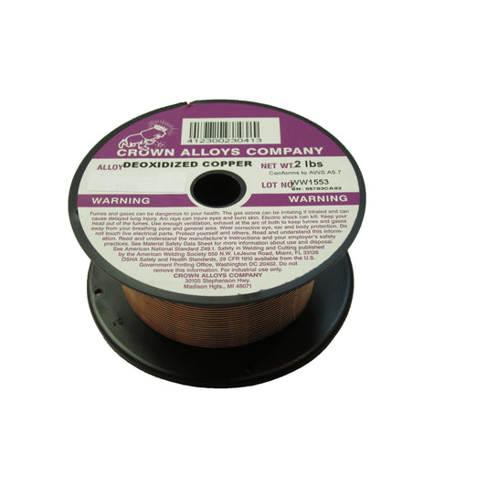 Crown Alloys DEO-COPPER .045x2# MIG Welding Wire 2lb Spool - CSDEO/1G