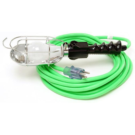 Direct Wire - 16/3 Trouble Light, 120V - Green - 25 ft. - 163TLGRN25