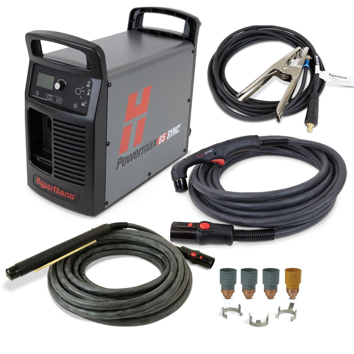 Hypertherm Powermax 65 SYNC W/ CPC Port, 25' HT, 35' MT & Remote - 083 ...