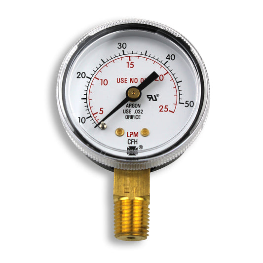 Smith 2" Pressure Gauge, 25 LPM/CFH - GA136-03