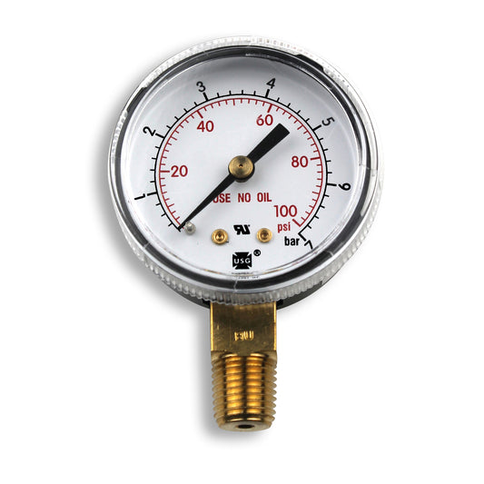 Smith 2" Pressure Gauge, 100 PSI/Bar- GA143-03