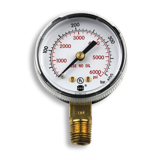 Smith 2" Pressure Gauge, 6000 PSI/Bar - GA145-03