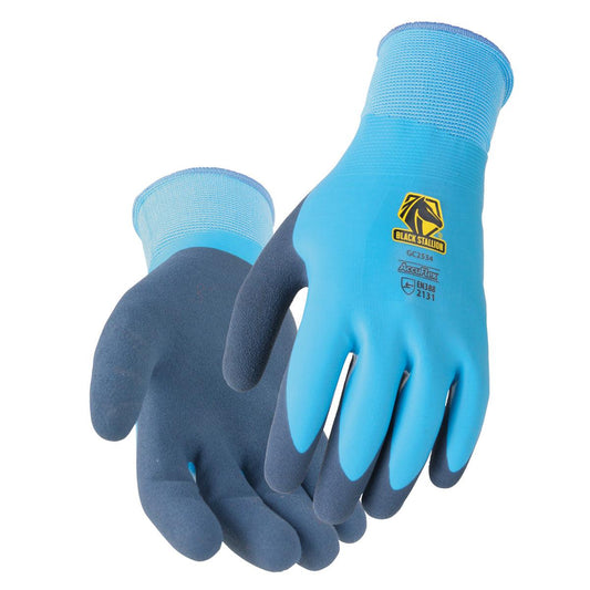 Black Stallion AccuFlex Water Repellant Double Latex Knit Glove