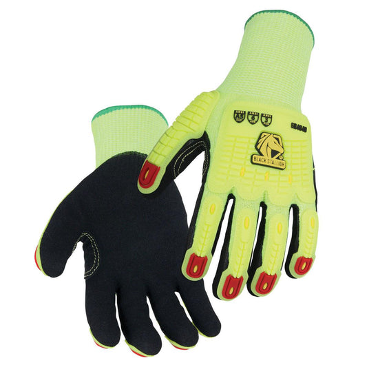 Black Stallion Accuflex A5 Cut & Impact Resistant Sandy Nitrile-Coated Knit Glove
