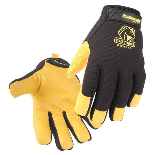 Black Stallion ToolHandz Core Pig Grain Leather Palm Winter Mechanics Gloves