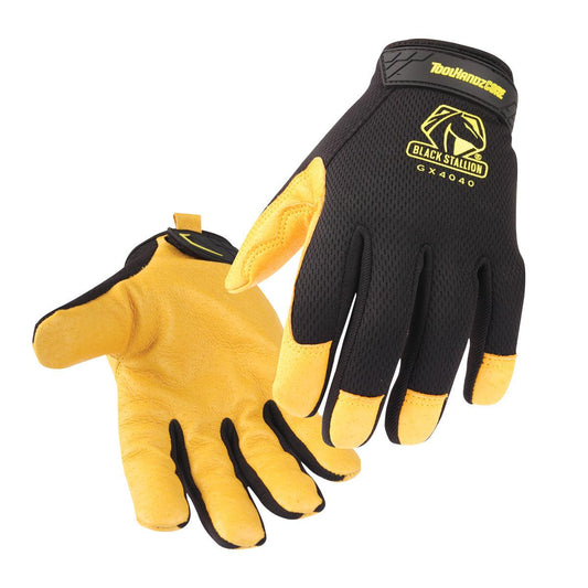Black Stallion ToolHandz Core Pig Grain Leather Palm Mechanics Gloves