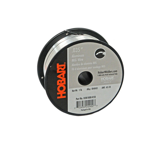 Hobart ER4043 MAXAL 4043 Aluminum MIG Weld Wire - .035 1# - 404303504