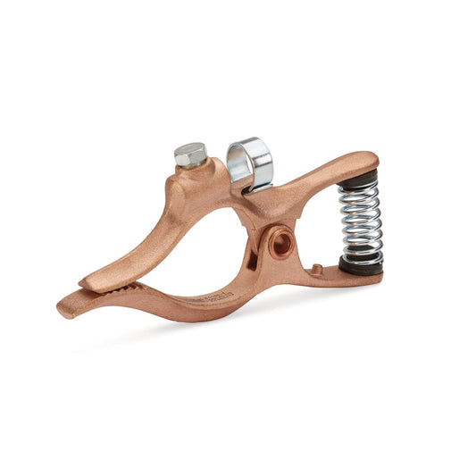 Lincoln T-Series 300A Brass Ground/Work Clamp copper plated brass body