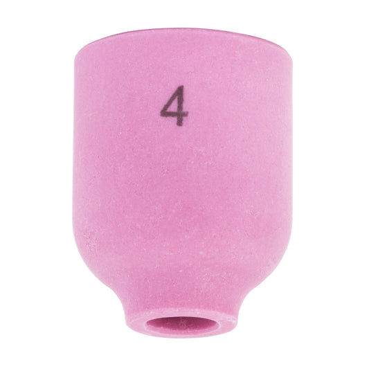 #4 pink ceramic Gas Lens Cup for 9/20 TIG Torches. Part number KP4757-4.