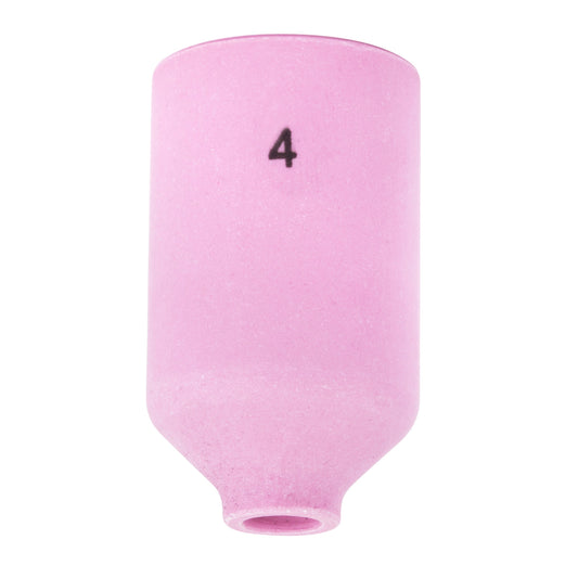 #4 pink ceramic Gas Lens Cup for 17/18/26 TIG Torches. Part number KP4758-4.