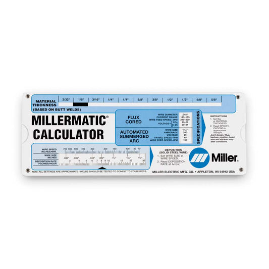 Miller MIG Parameters Calculator - 086446