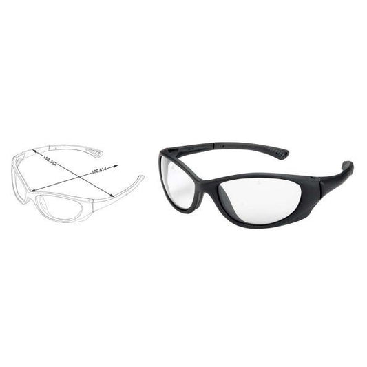 Crews-Black Frame Clear Lens - PA110